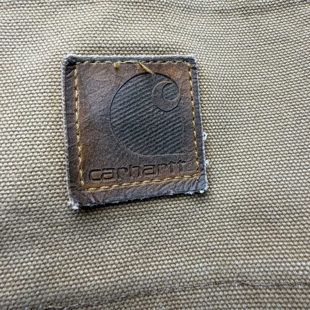 Vintage Carhartt WU1906 Duck Canvas Carpenter Work Shorts Brown Size 31 Y2K